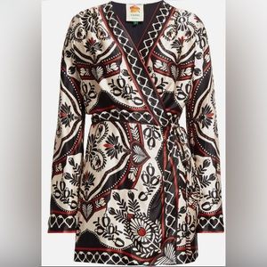 Farm Rio Passion Scarf Wrap Dress